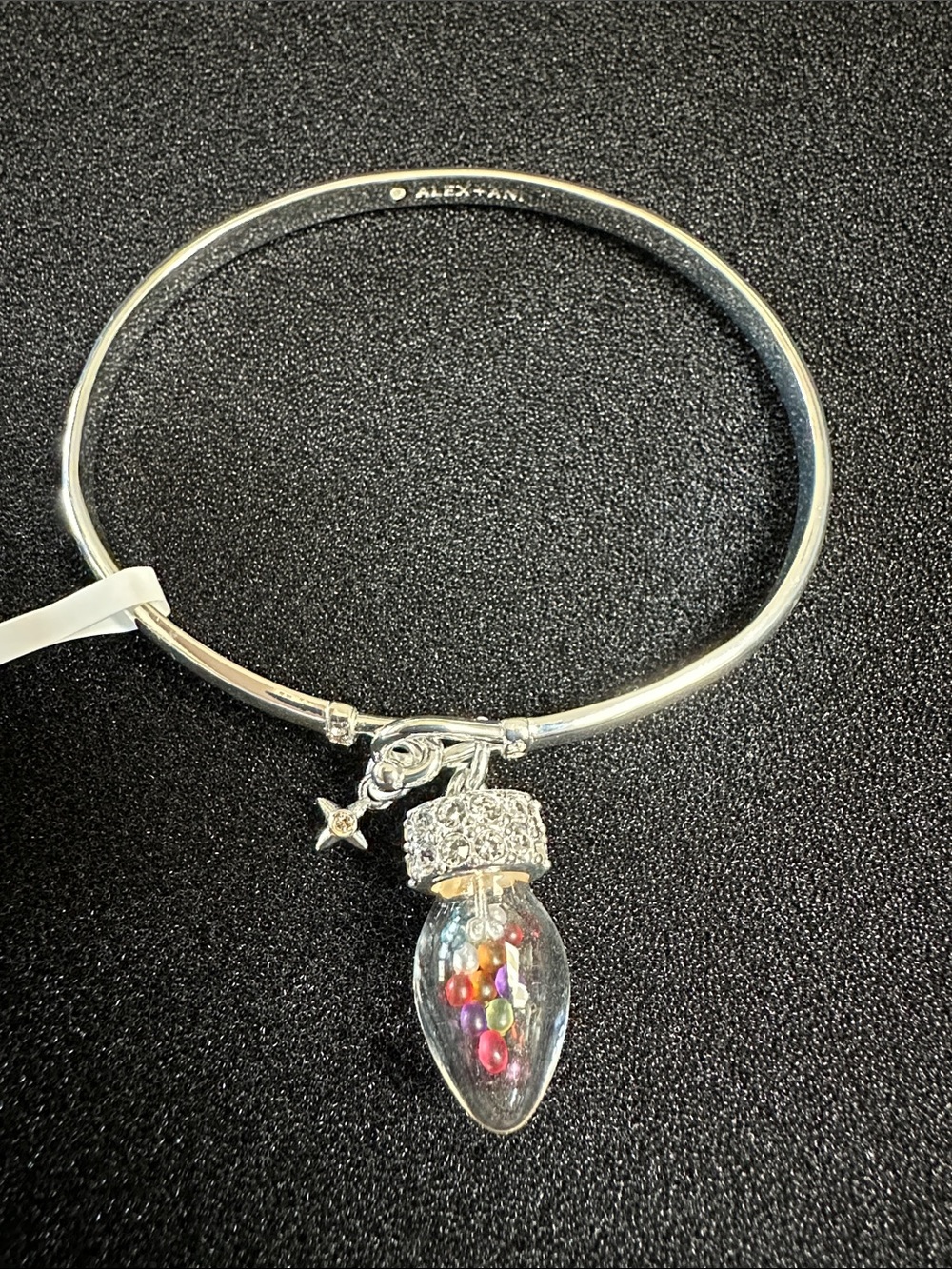 Alex and Ani Silver Light Bulb Shaker Tension Cuff